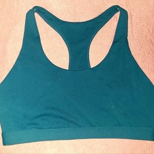 Fabletics green kessler medium impact sports bra
